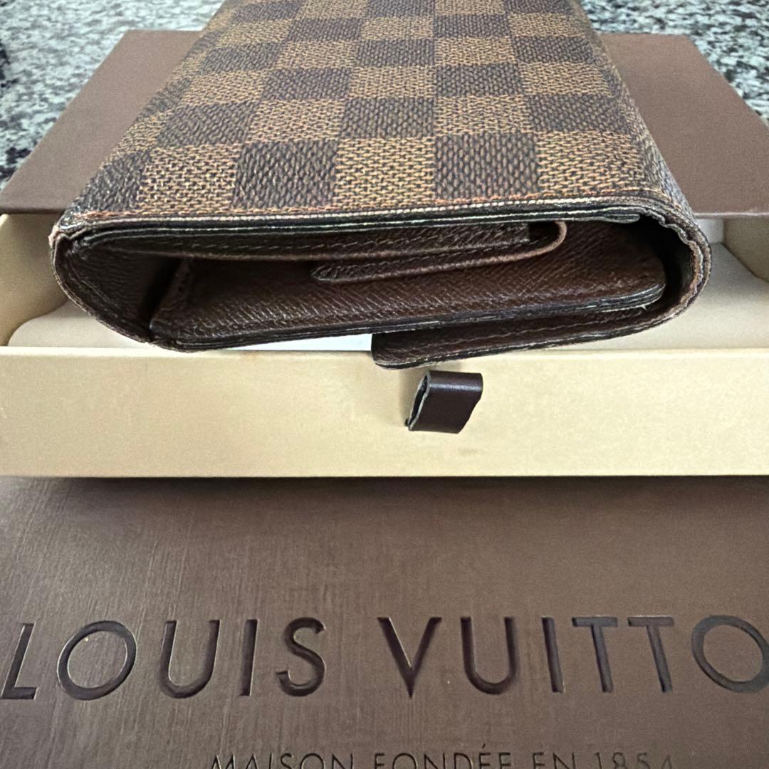 正規品 ルイヴィトン　ダミエ　ポルトトレゾール　エテュイパピエ　三つ折り財布