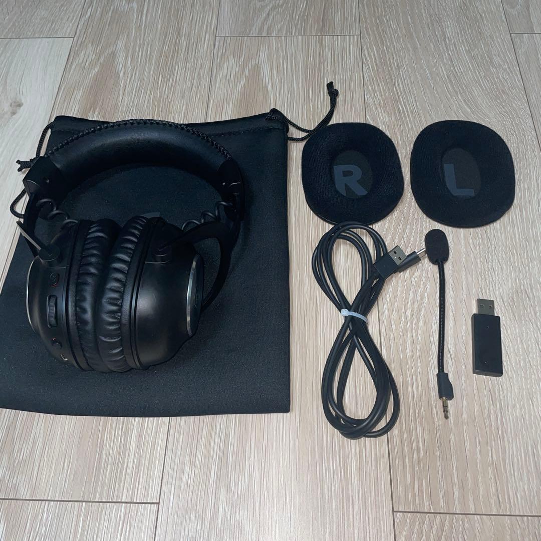 【美品】Logicool G PRO X ワイヤレス ゲーミングヘッドセット