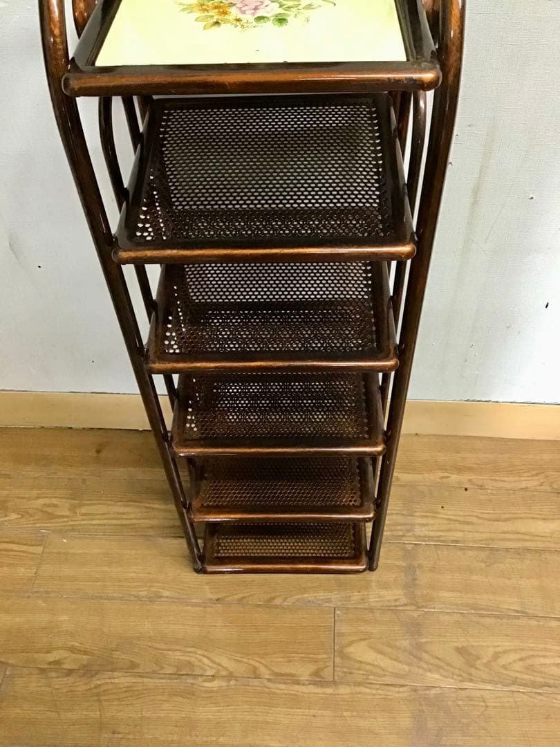 かっちゃん☆管315☆イタリア製☆アイアン製☆薔薇モチーフ☆スリッパラック