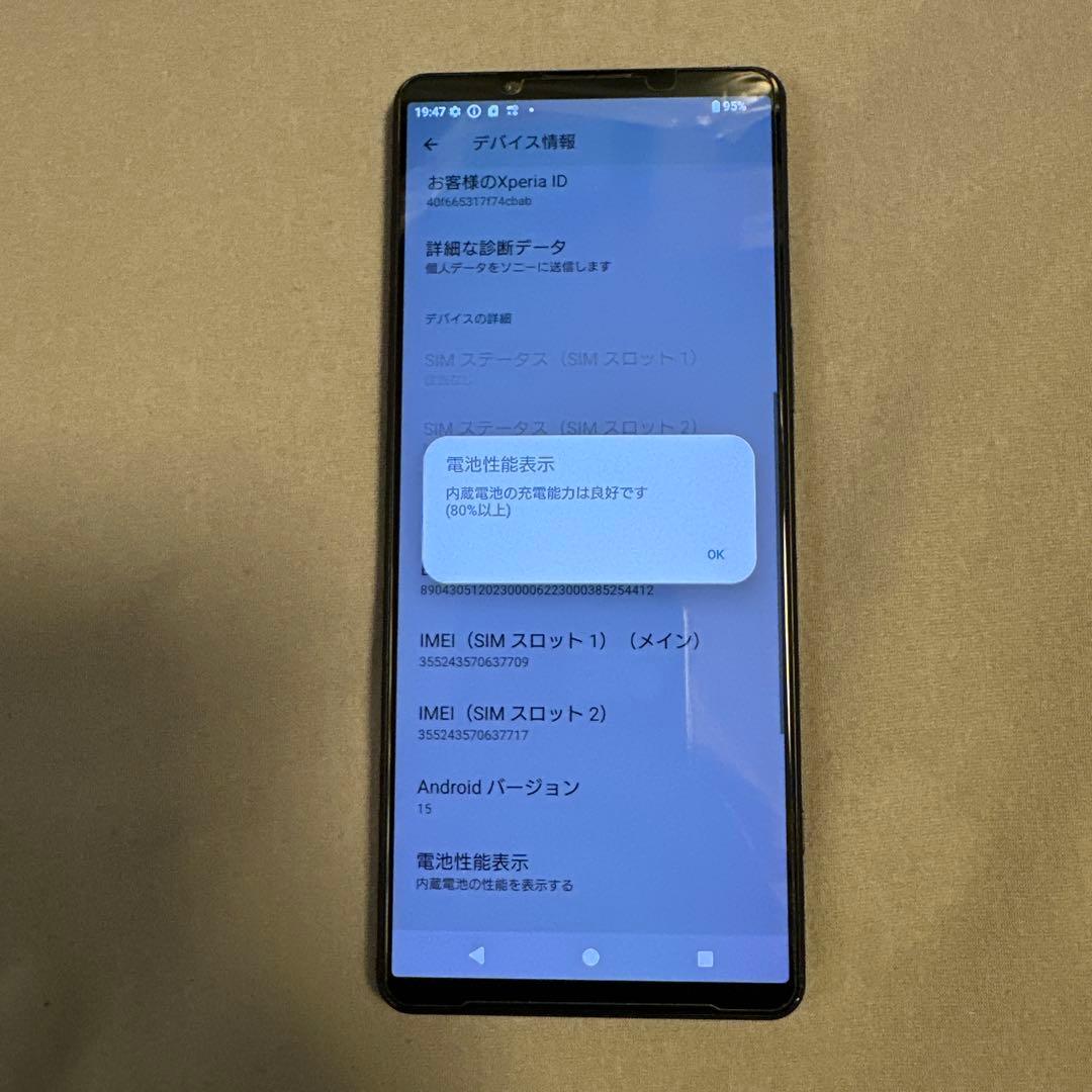 SONY Xperia 1 V docomo SO-51D SiMフリー 5