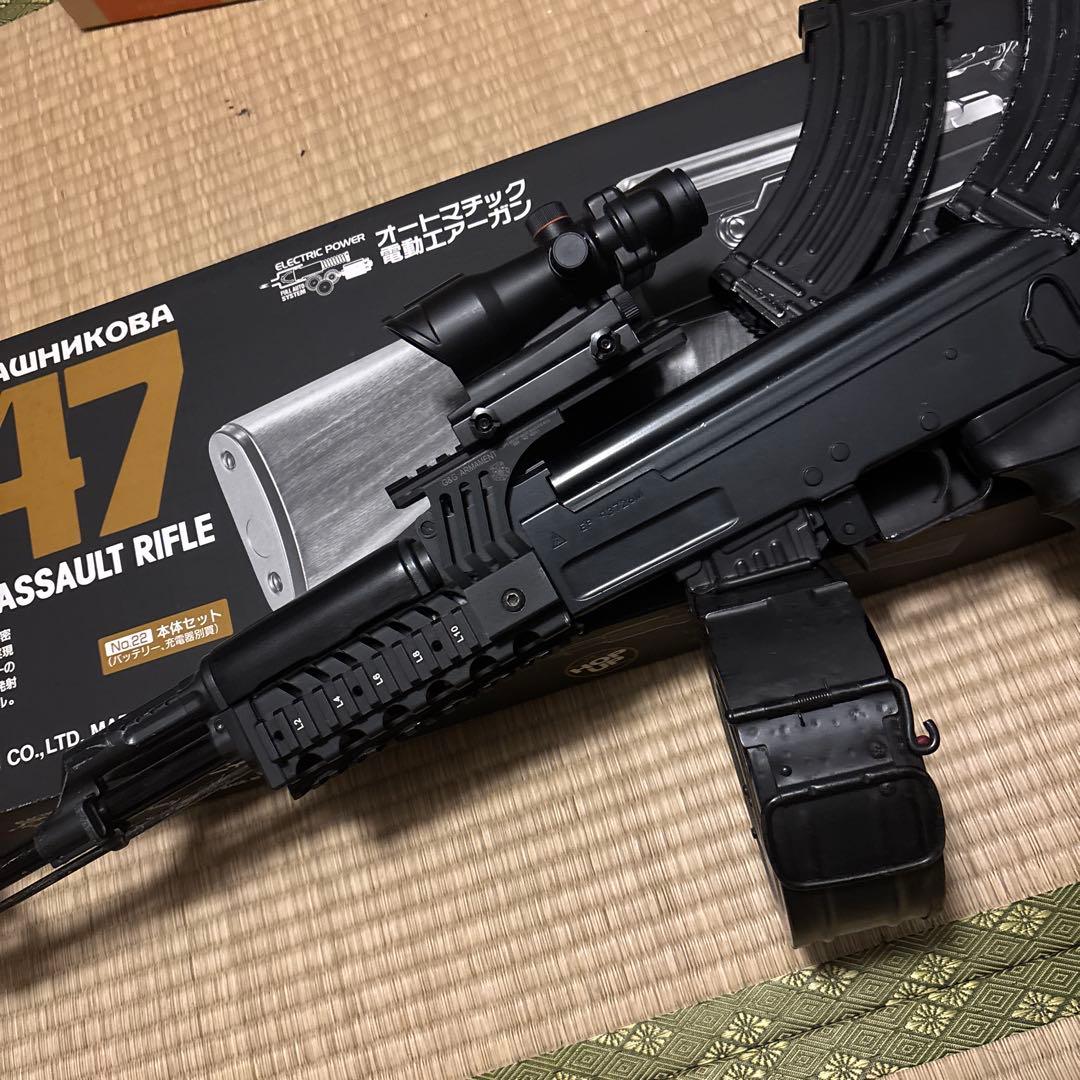 聖*せ様 電動ガン AK47 RISバージョン スコープ付き