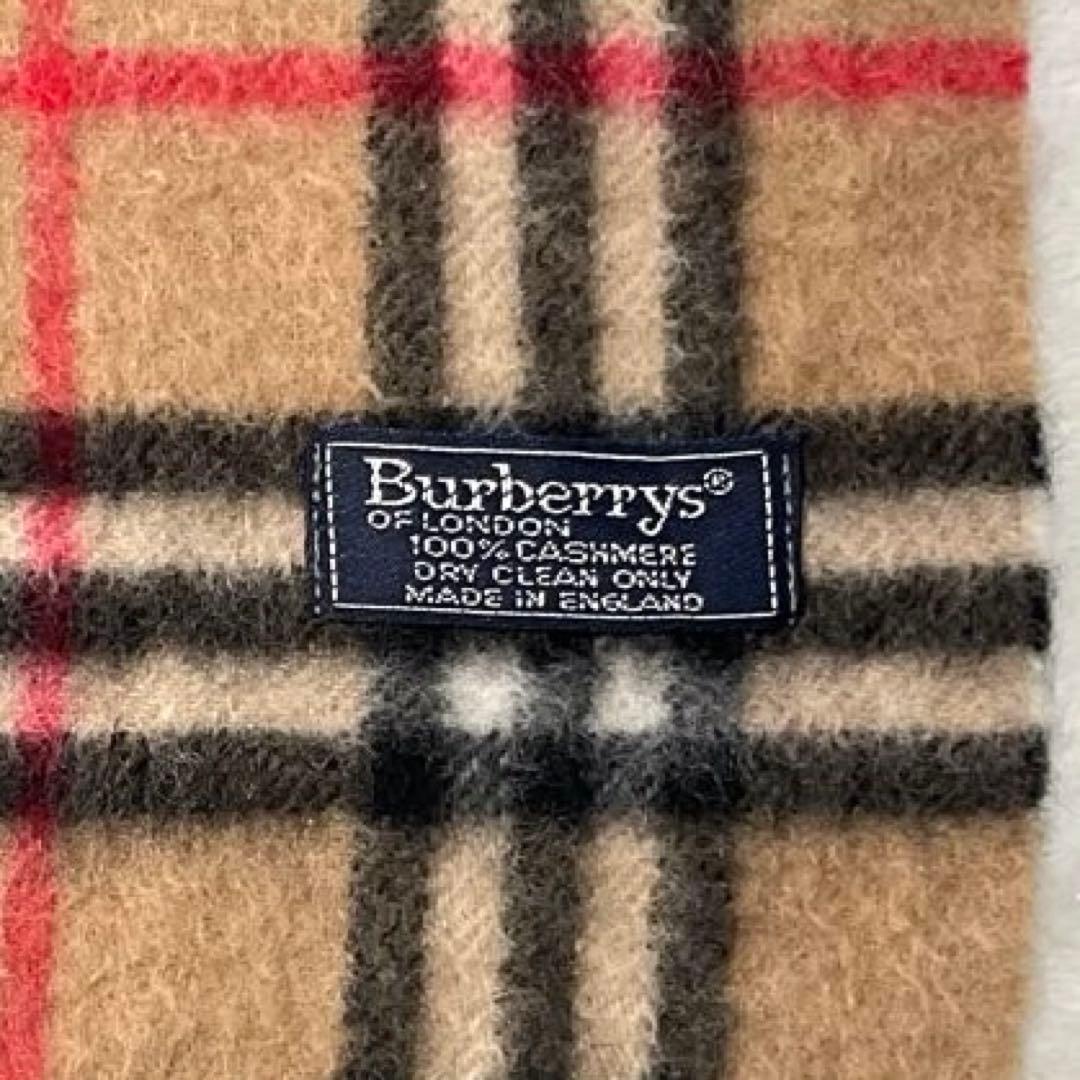 BURBERRY バーバリー マフラー ノバチェック カシミア100% 英国製