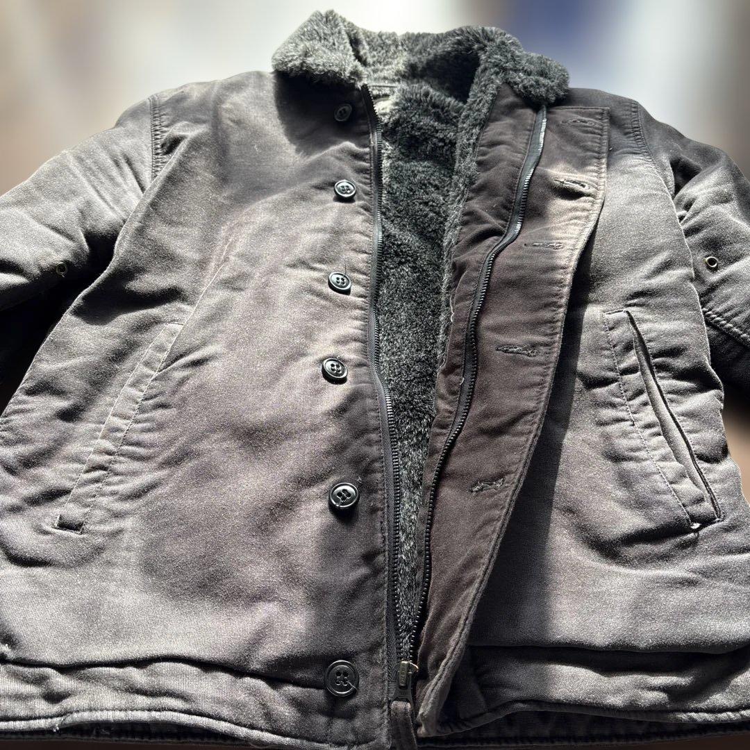 N-1 デッキジャケット　NAVY DEPARTMENT ブラック　サイズS