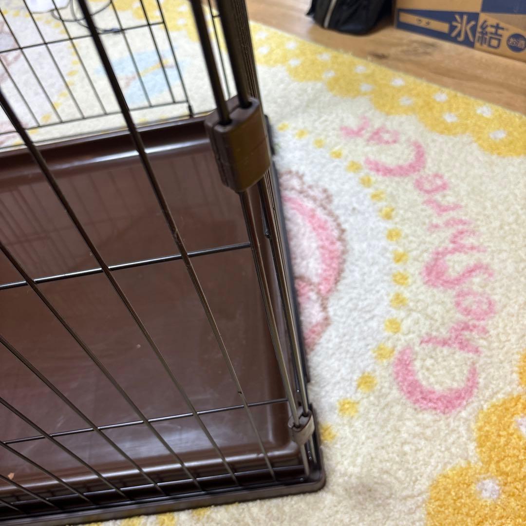 犬用ケージ 折りたたみ式 黒　大型サイズ