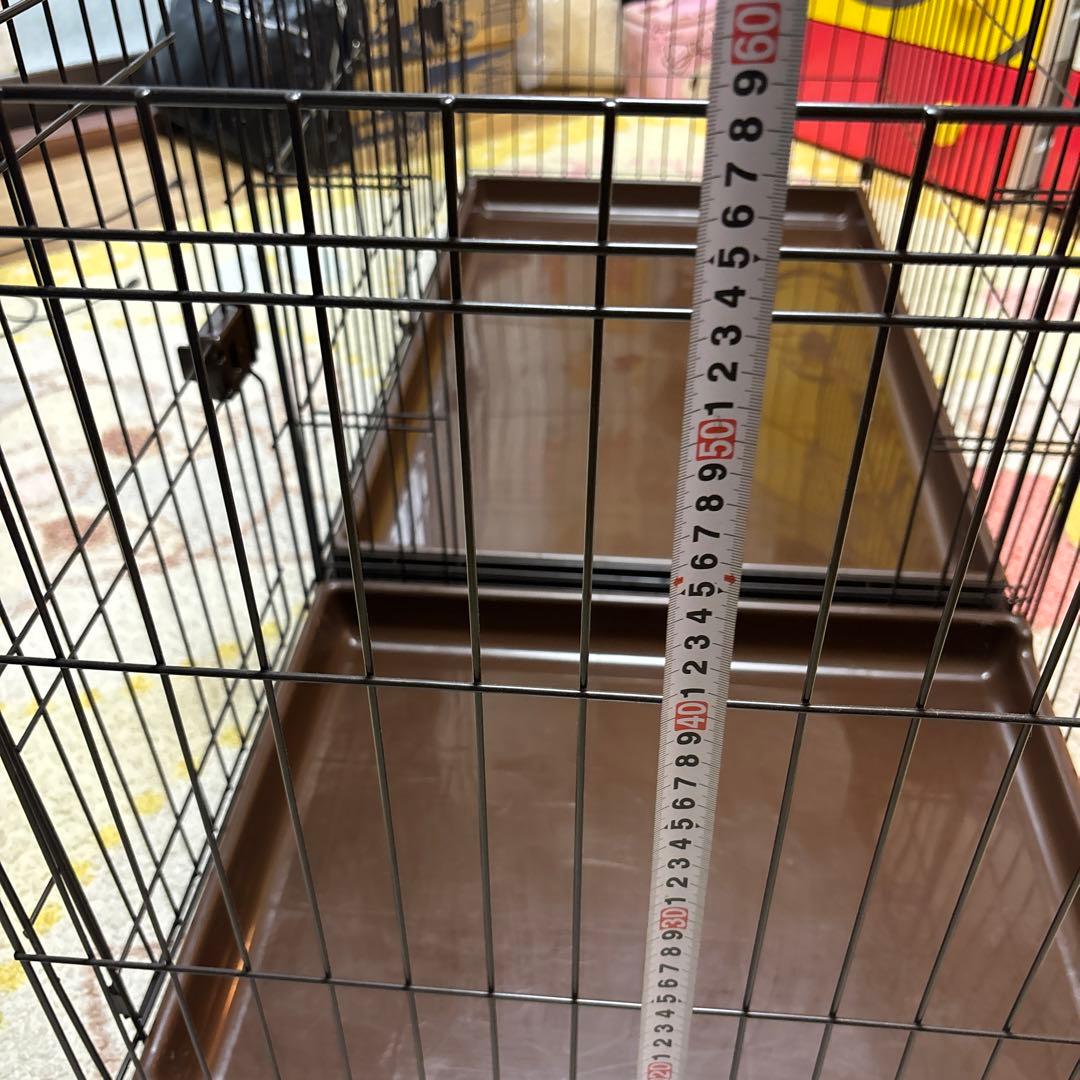 犬用ケージ 折りたたみ式 黒　大型サイズ