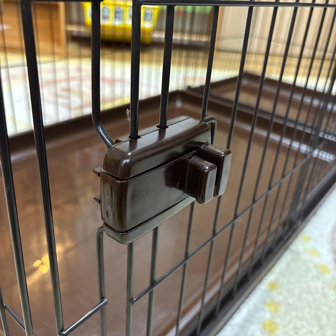 犬用ケージ 折りたたみ式 黒　大型サイズ