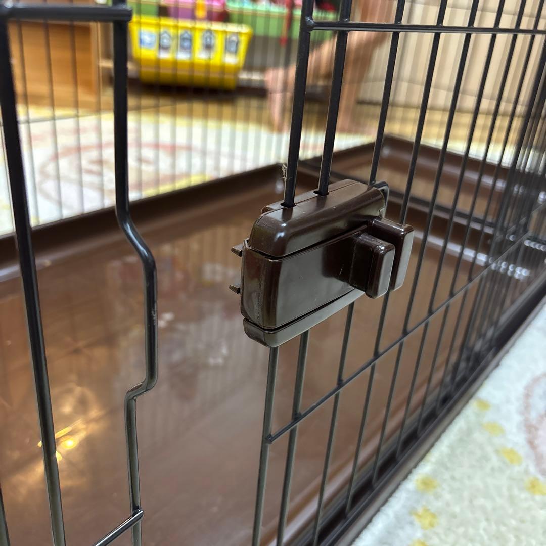 犬用ケージ 折りたたみ式 黒　大型サイズ