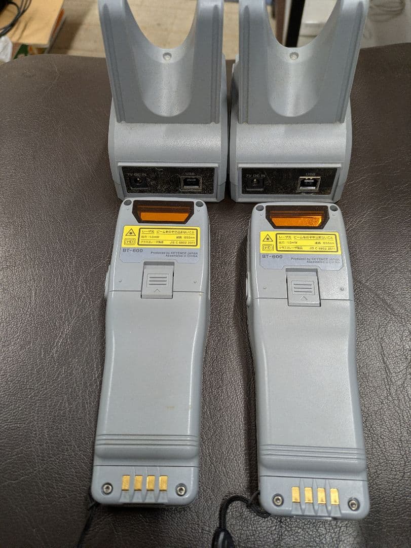 2台セット□KEYENCE 超小型バーコードハンディターミナル BT-600中古