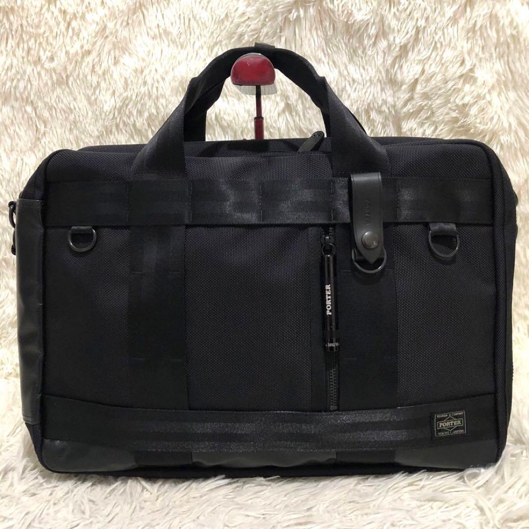 新品同様✨ポーター ヒート　3way ビジネス　ショルダーバッグ リュック　黒