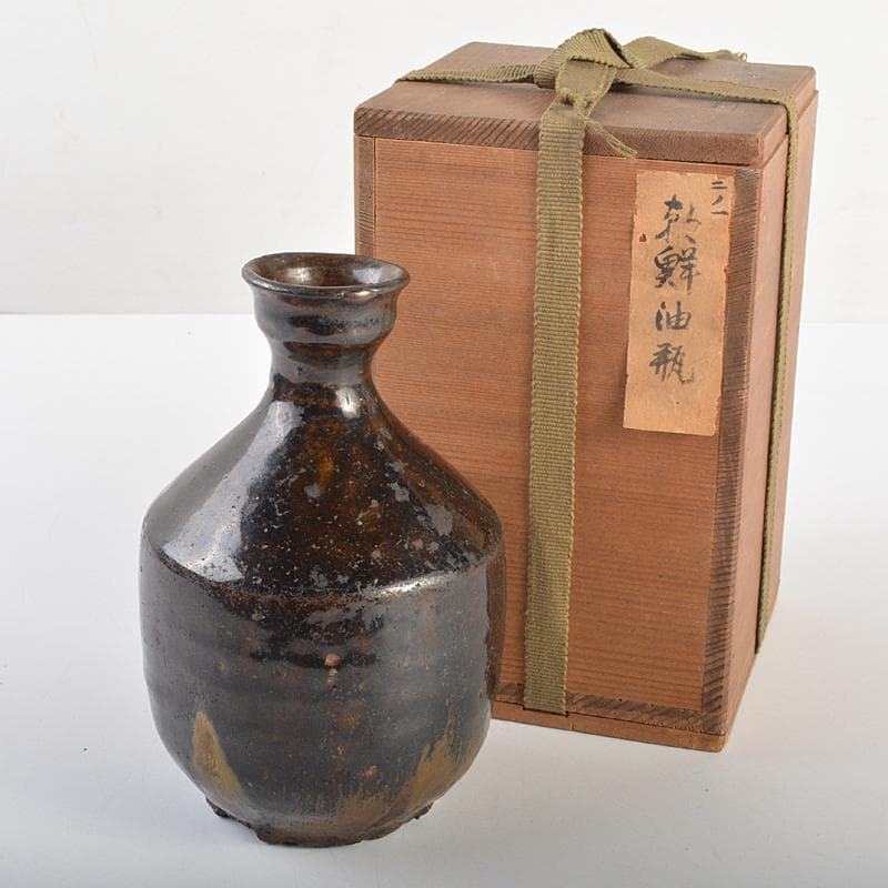 朝鮮唐津　古唐津　徳利　時代箱付　D　R7304