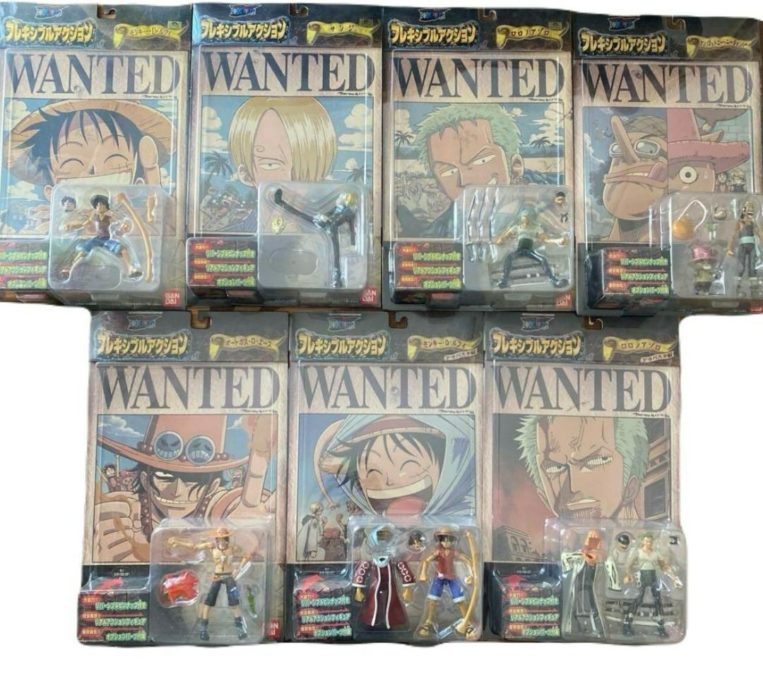 【未開封】ワンピース　フレキシブルアクション　フルセット　ルフィ　エース　ゾロ