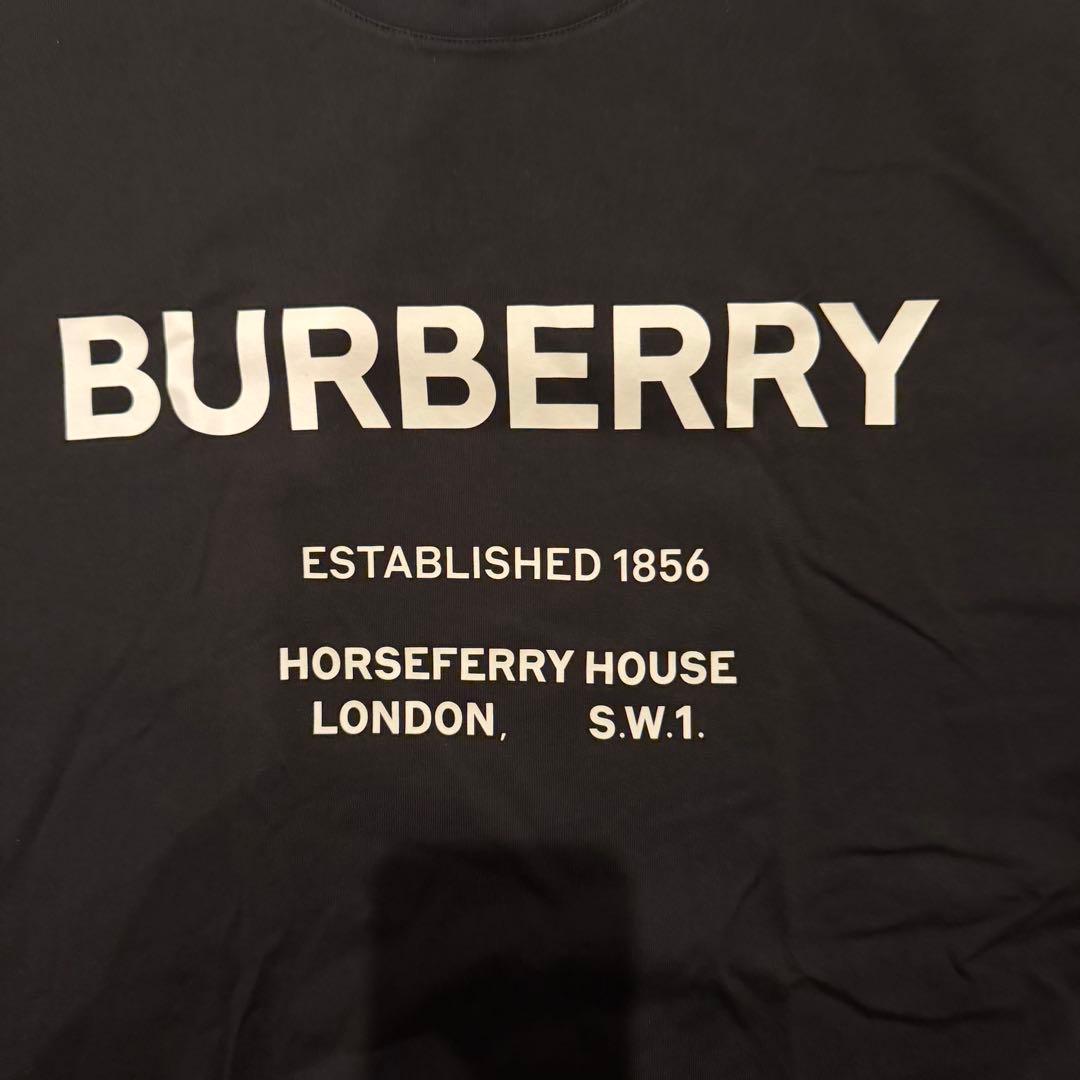 そ*様 BURBERRY プリントTシャツ XL ブラック