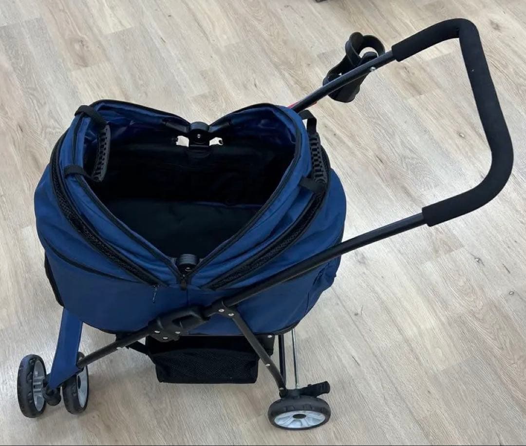 ネイビー ナイロン ペットカート