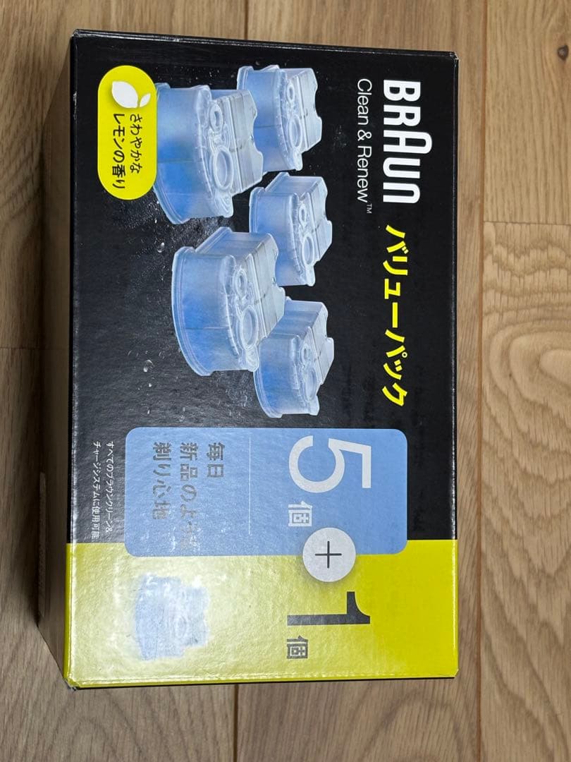 【新品未開封品6箱 】BRAUN 3in1 シェーバー洗浄液 5個入り + 1個