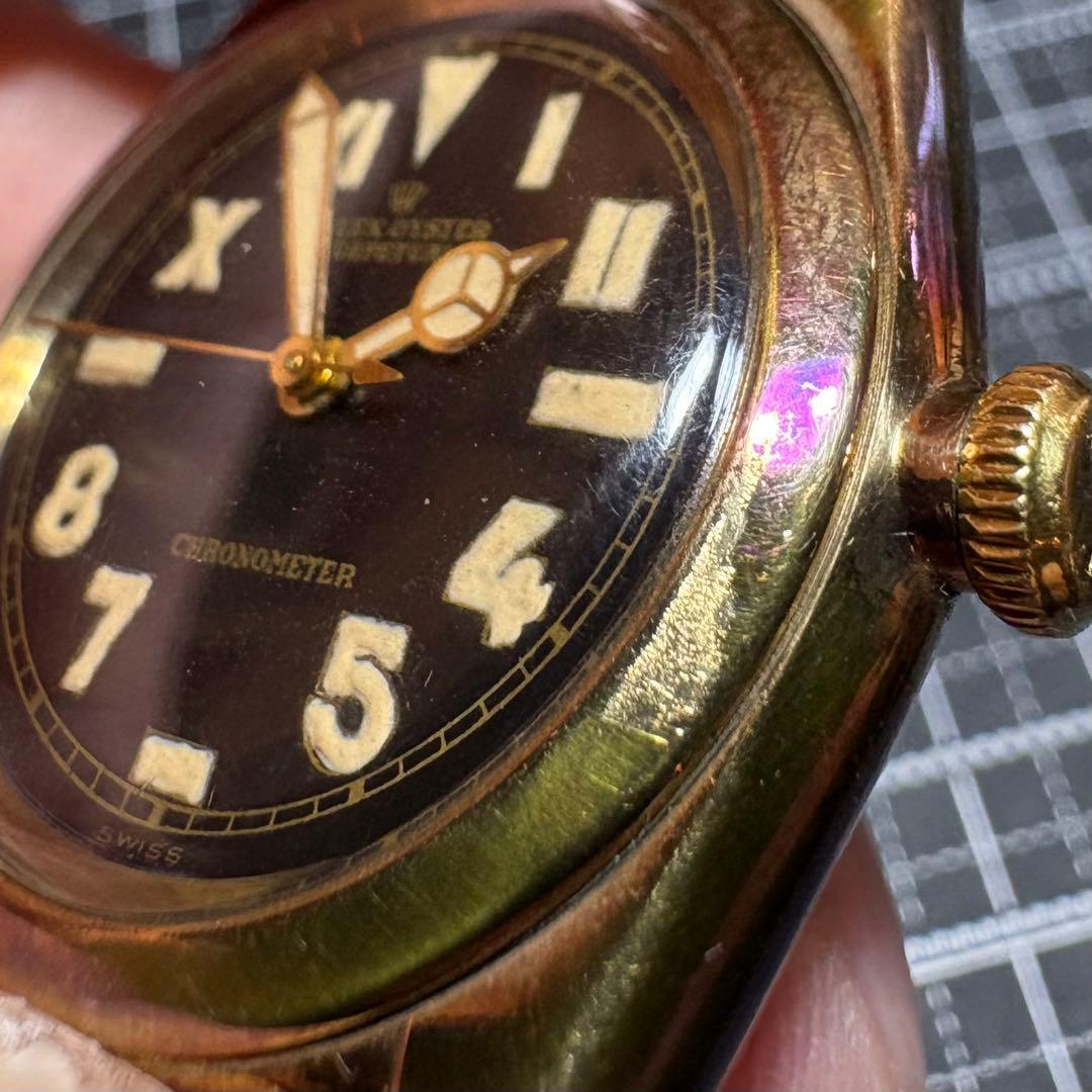 ROLEX バブルバック10KYGステンバック1944年製自動巻き