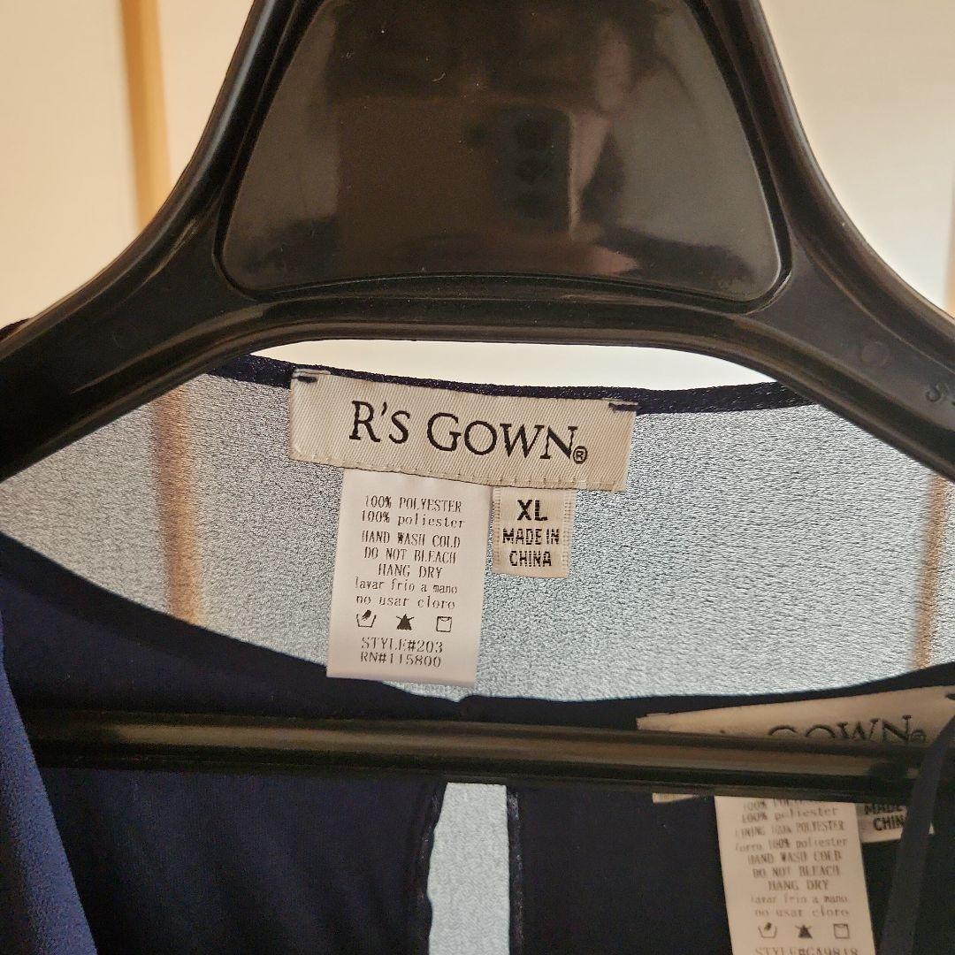 【美品】R's GOWN ネイビー パーティードレス XL