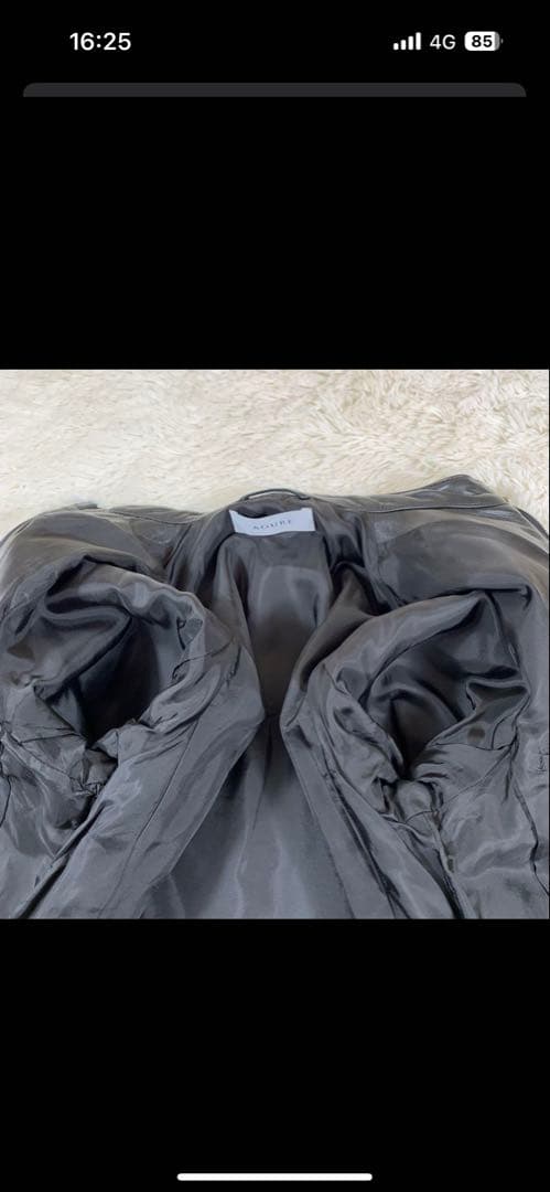 【値引きしました！】美品アウール イタリアンレザー ジャケット シングル 黒 L