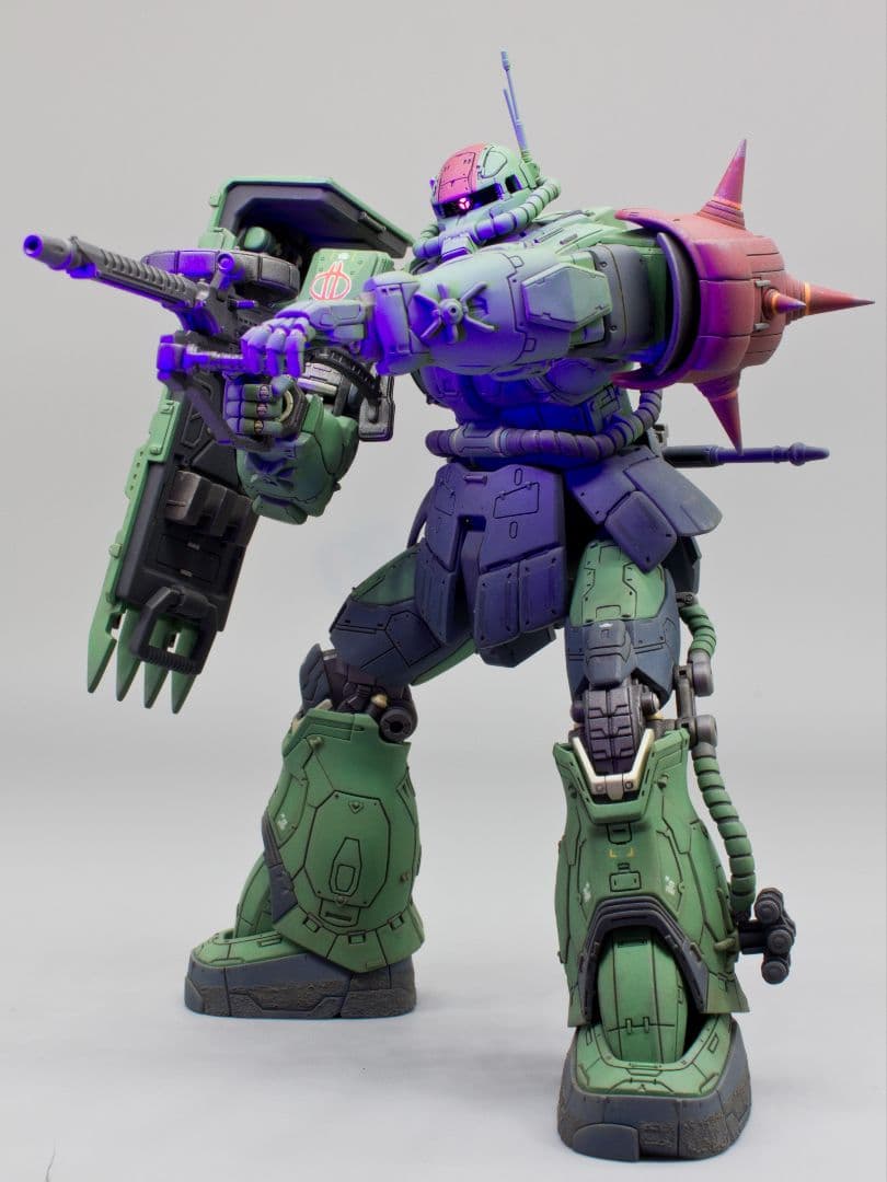 「復讐のレクイエム」HG 1/144 ザクII F型チャブス機　全塗装 完成品