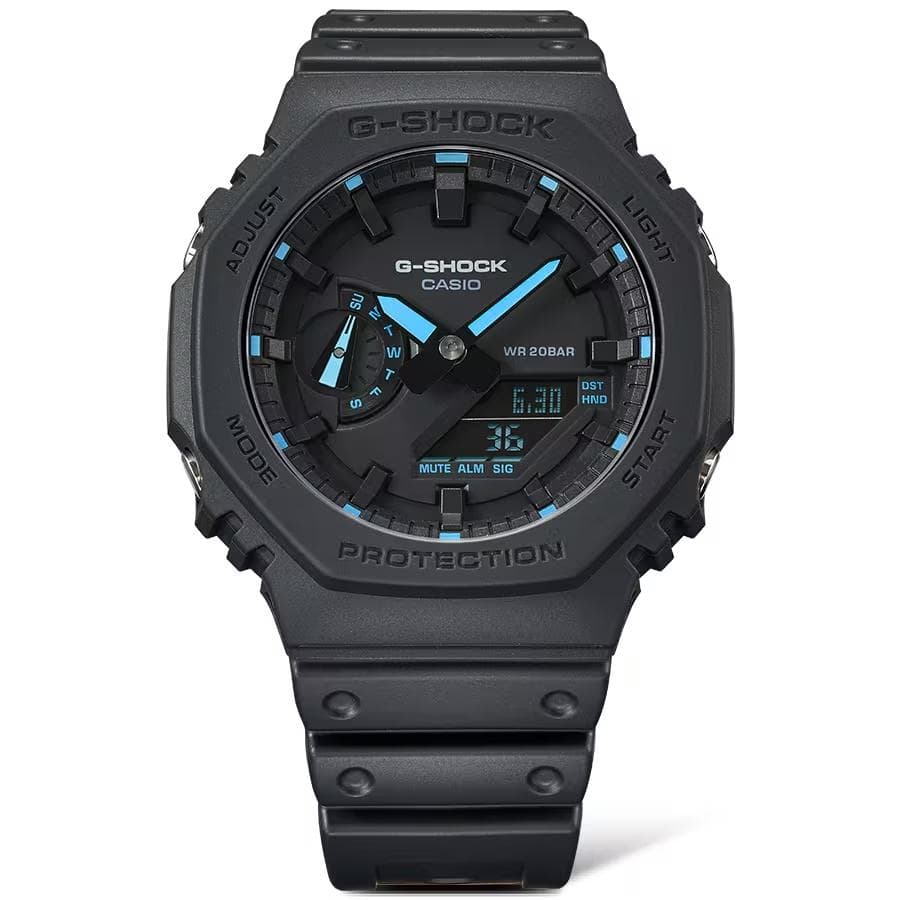 CASIO G-SHOCK アナデジ ブルー GA-2100-1A2 逆輸入