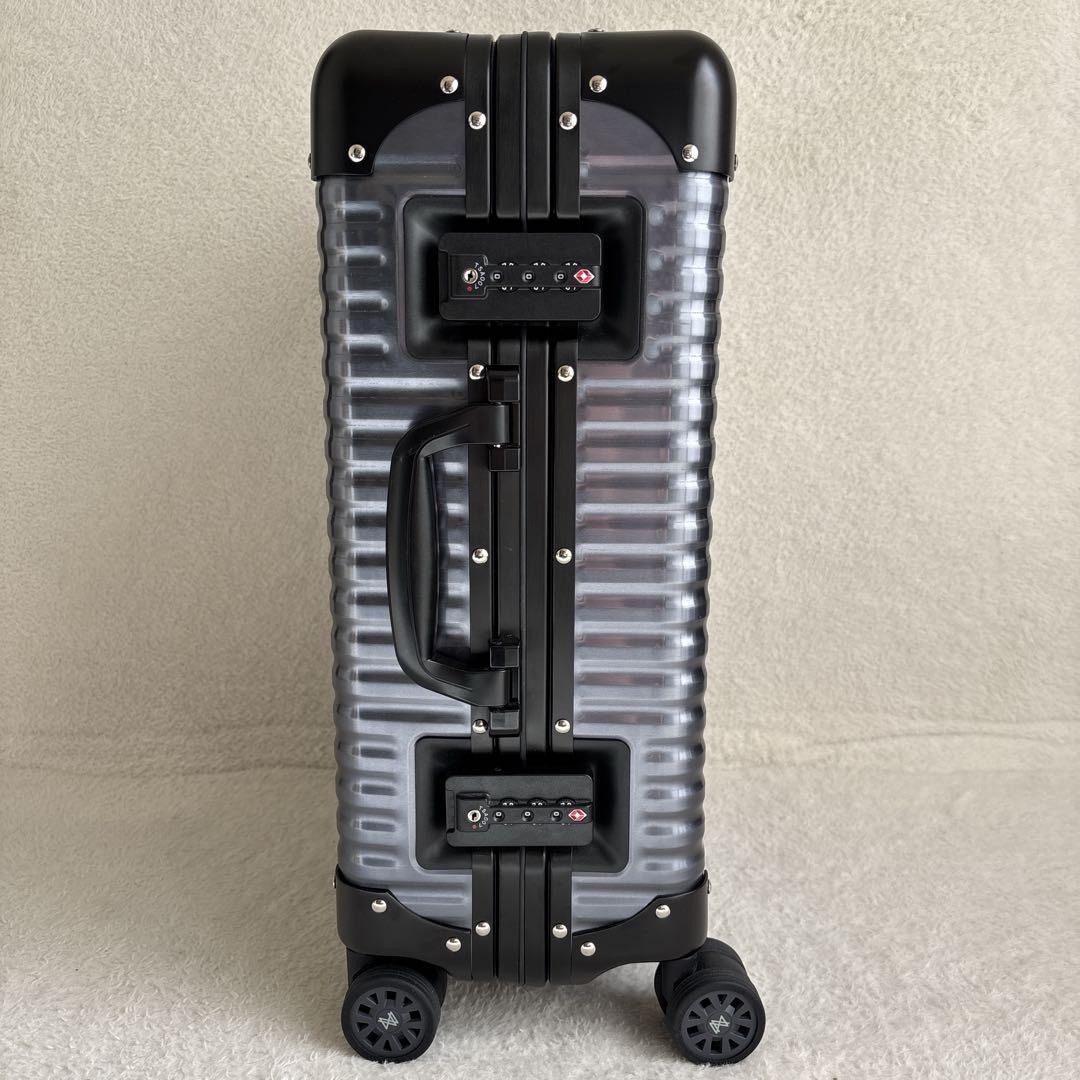 ✨美品✨LANZZO スーツケース　TSAロック アルミ　グレー