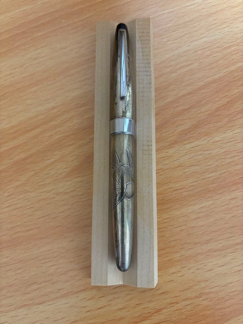 パイロット　スターリングシルバー万年筆　鶴　 細字