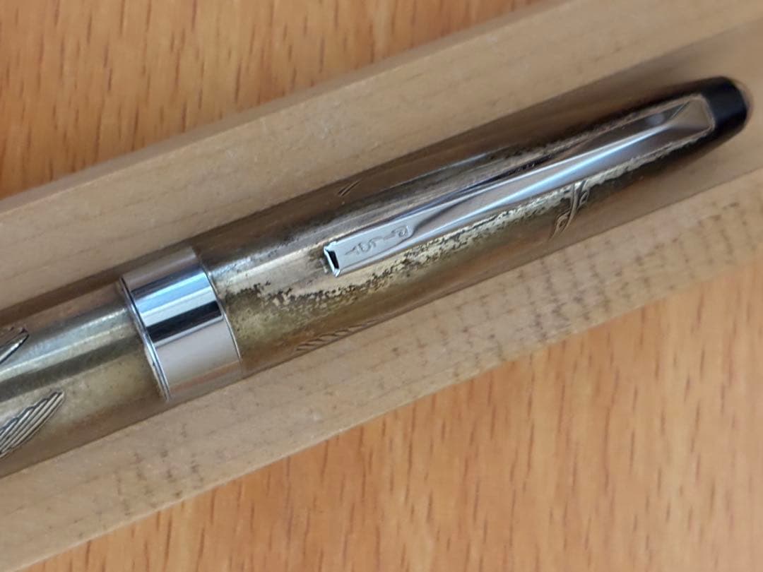 パイロット　スターリングシルバー万年筆　鶴　 細字