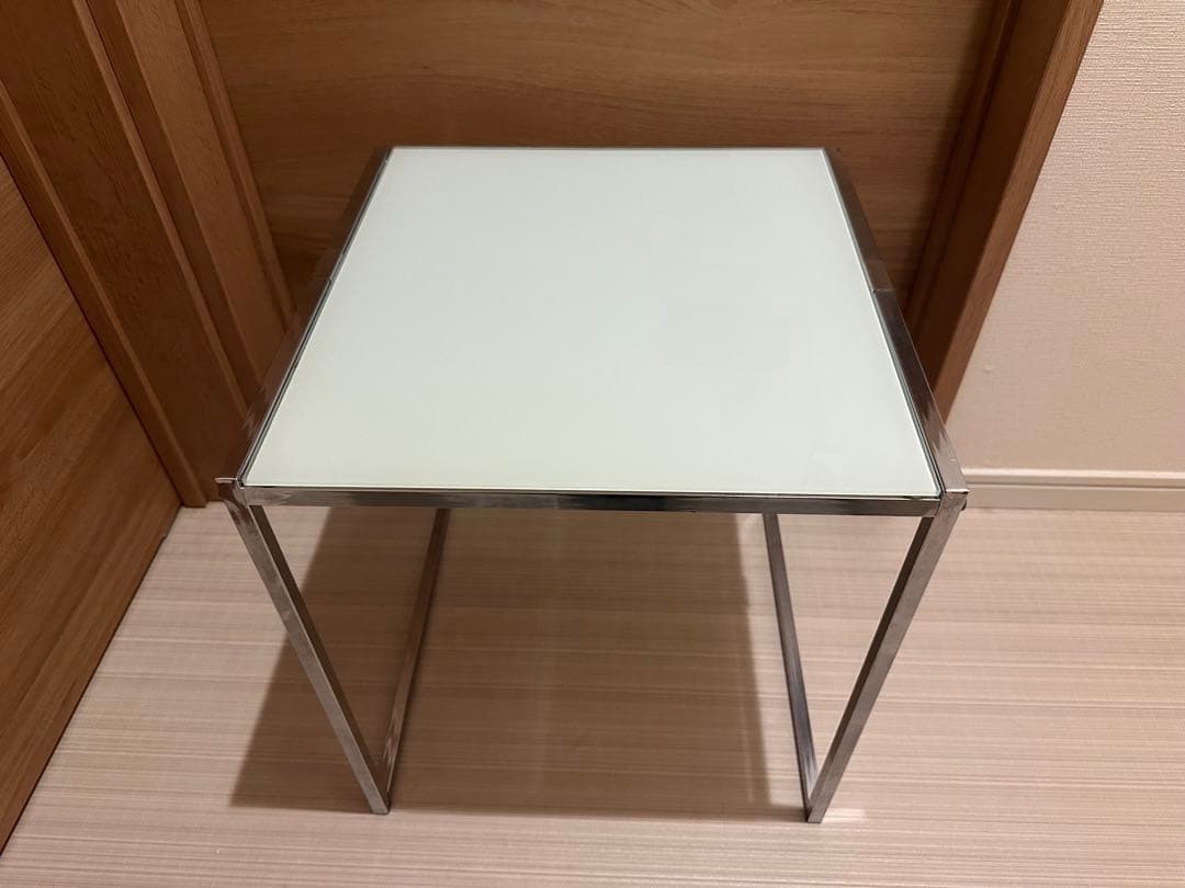 ガラステーブル サイドテーブル スペースエイジ ミッドセンチュリー