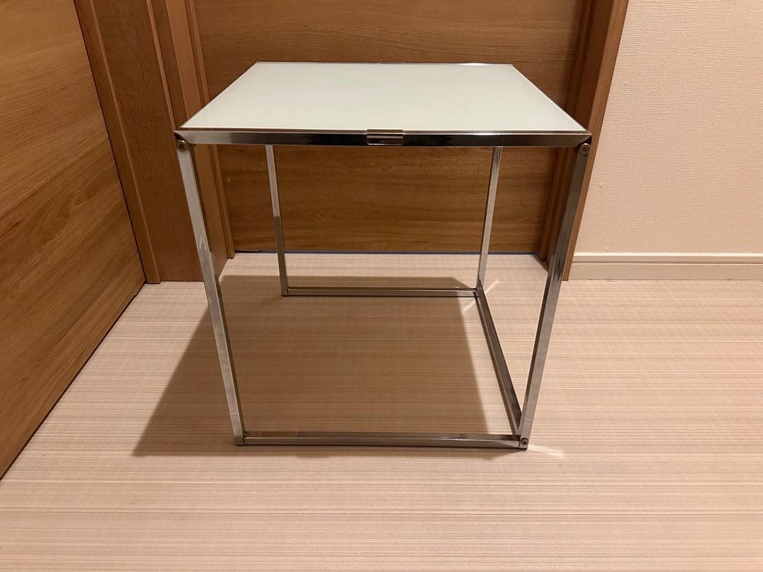 ガラステーブル サイドテーブル スペースエイジ ミッドセンチュリー
