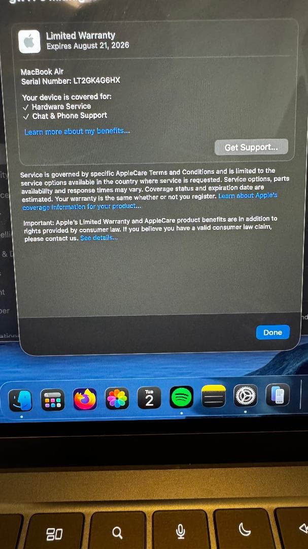 ゆ*様 Macbook Air M2 ミッドナイト US 16/256GB 完璧