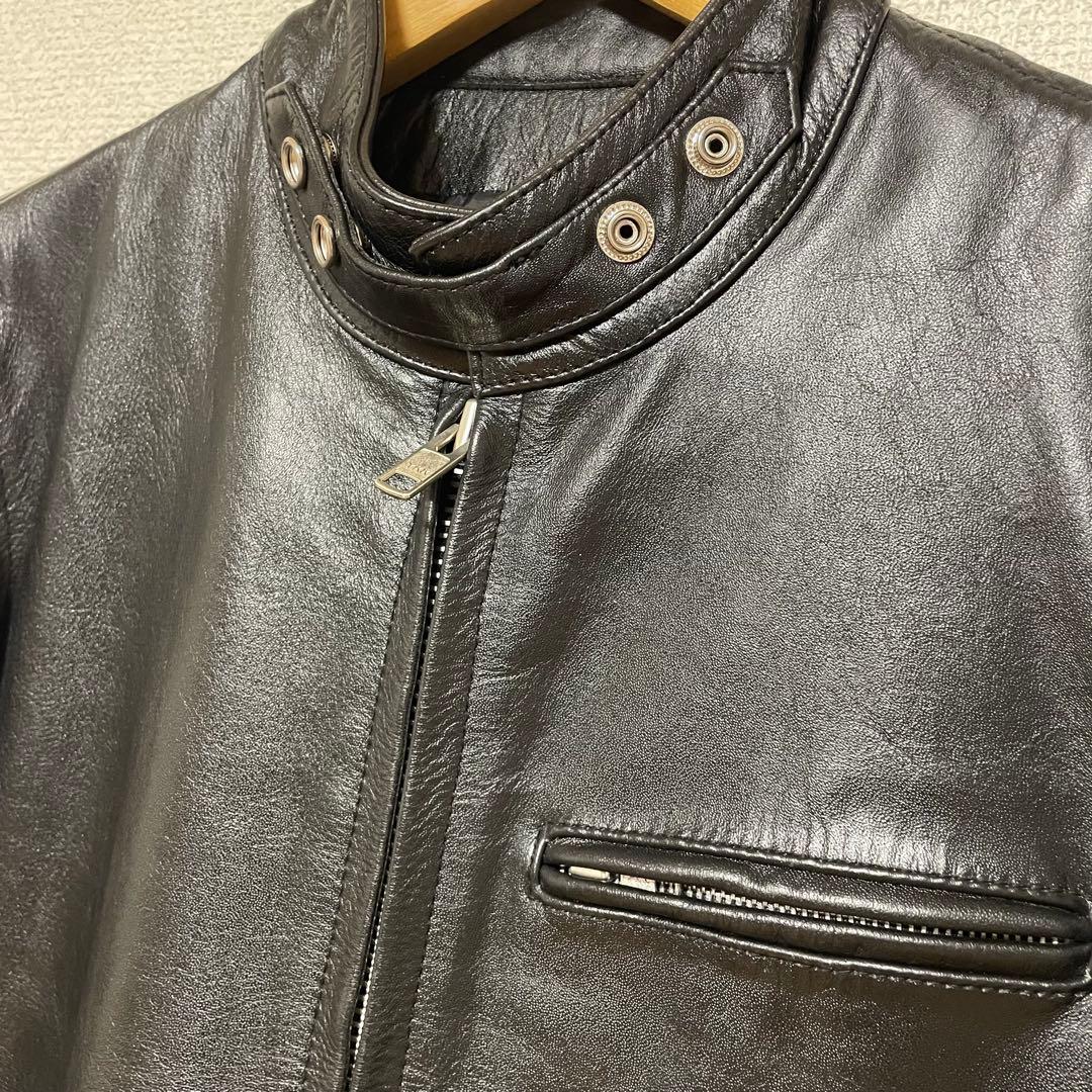 Horn Works 本革　シングルライダースジャケット　サイズS