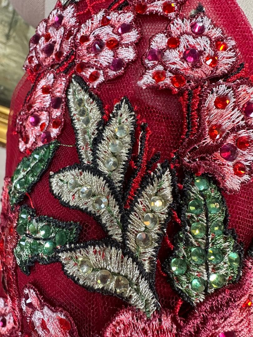 刺繍タイトロングドレス演奏会ステージ誕生日二次会パティーキャバ嬢ナイトクラブ