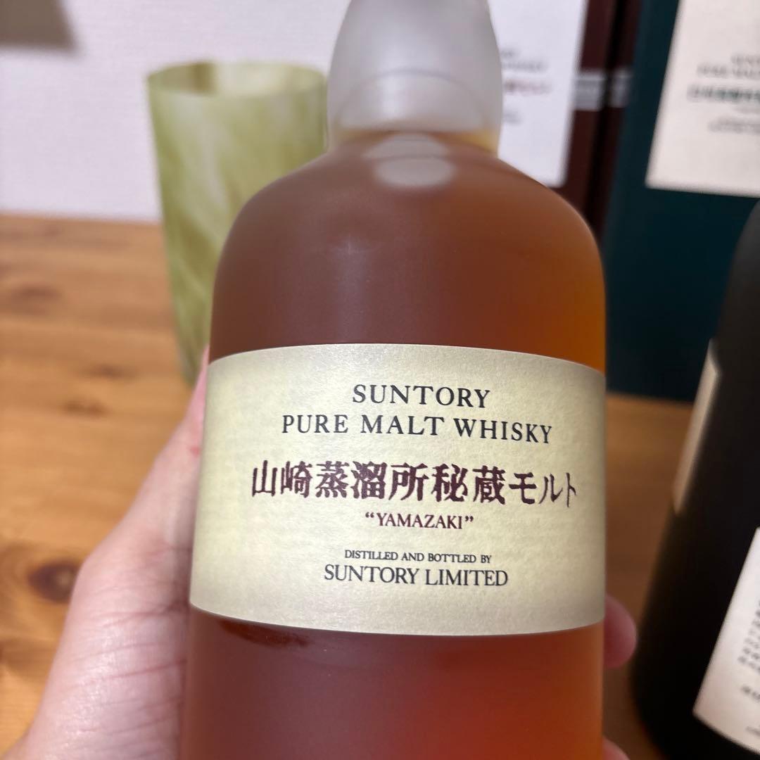サントリーウイスキー　山崎蒸溜所秘蔵モルト/白州蒸溜所秘蔵モルト　2点セット⑵