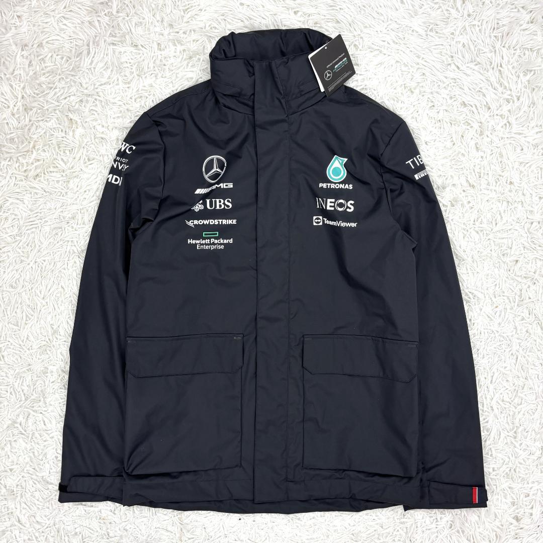 ☆新品☆Mercedes F1公式ハミルトン ラッセル レインジャケット　S