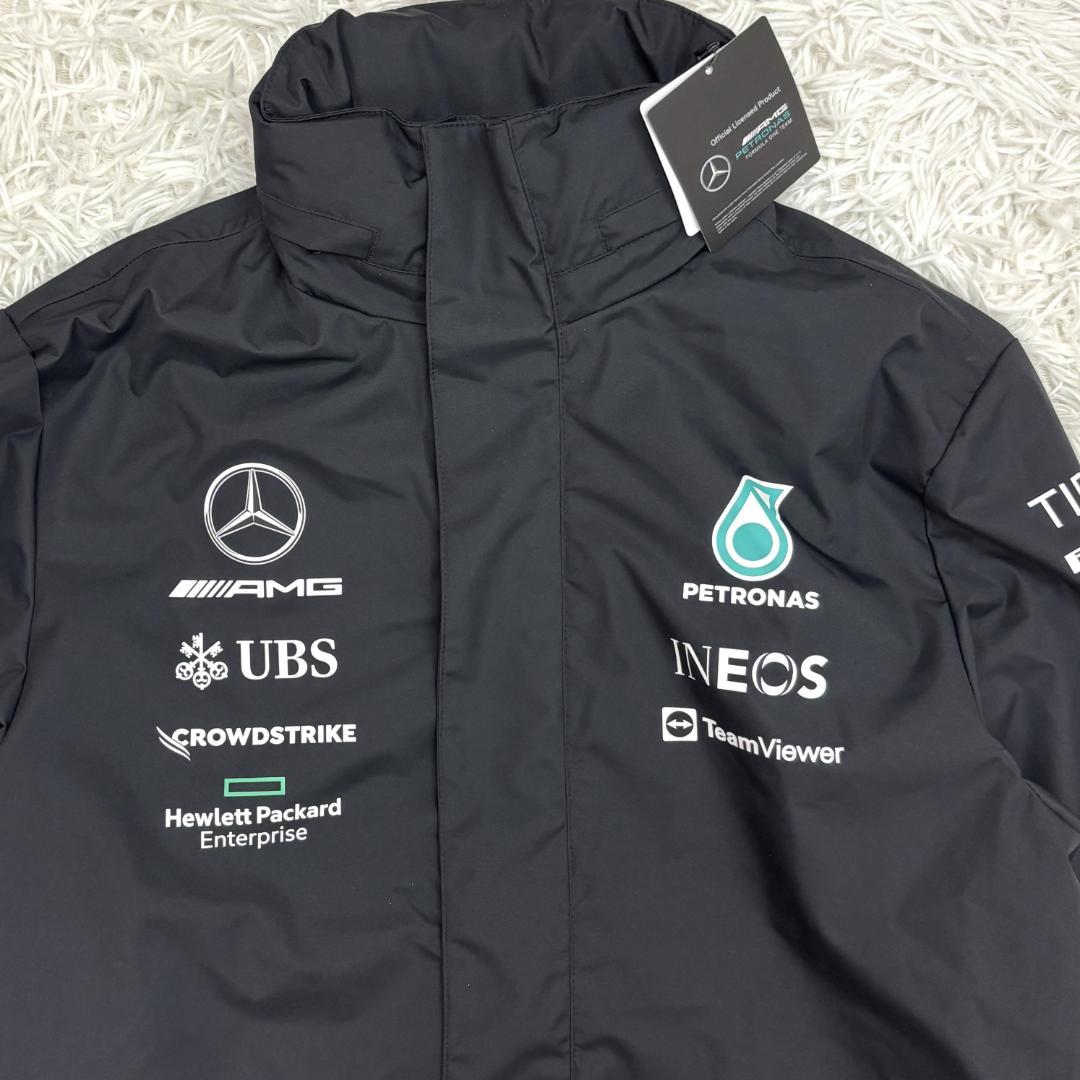 ☆新品☆Mercedes F1公式ハミルトン ラッセル レインジャケット　S