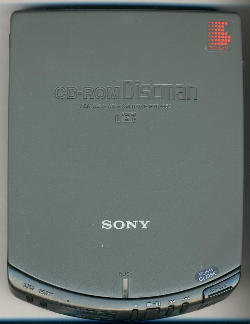 ポータブルプレーヤー SONY CD-ROM Discman PRD-650