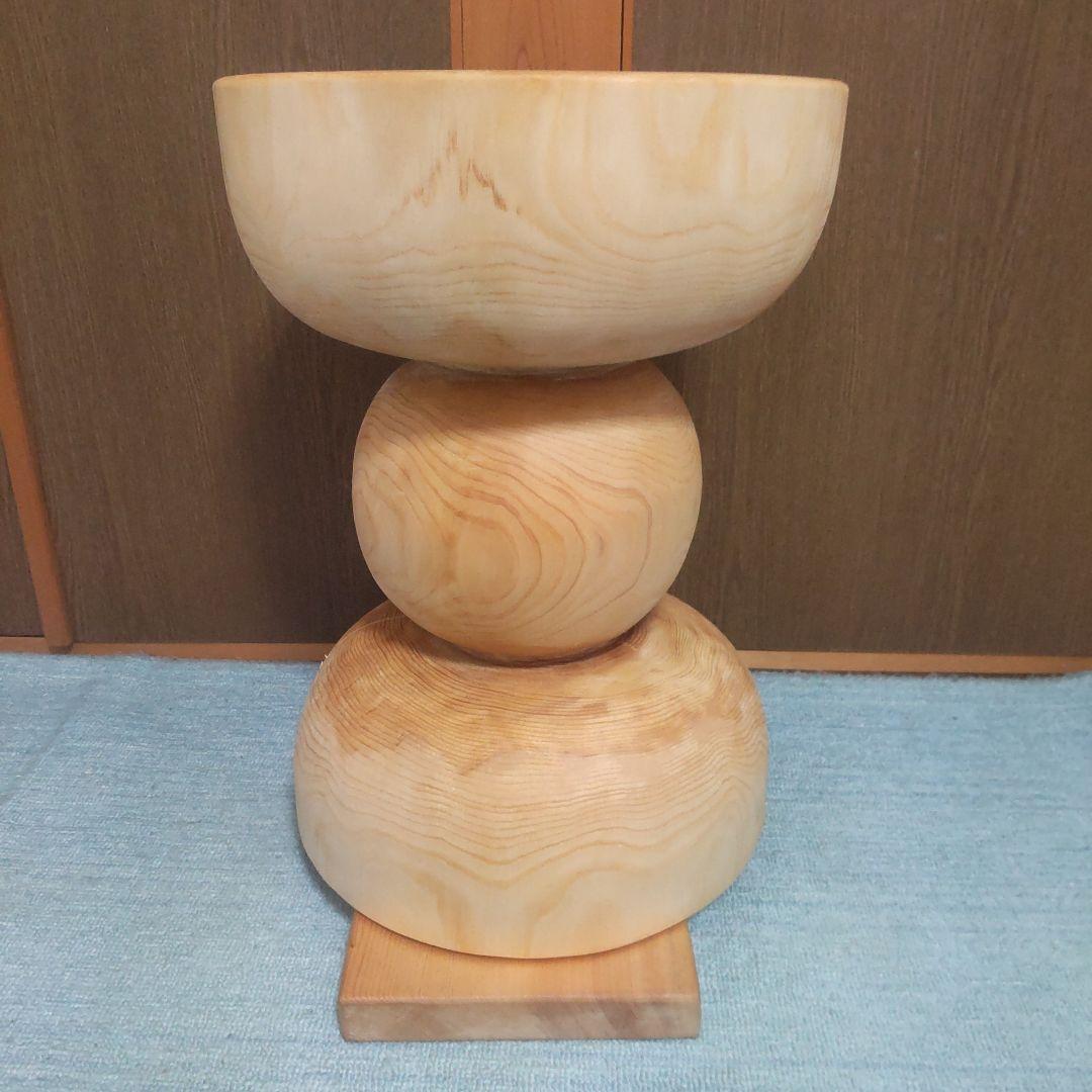 東濃ヒバ丸太椅子スツール
