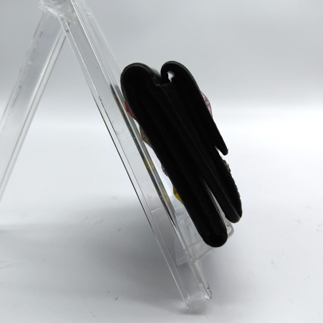 希少 ジミーチュウ 10周年限定品 3つ折り財布 クリスタル ブラック スタッズ