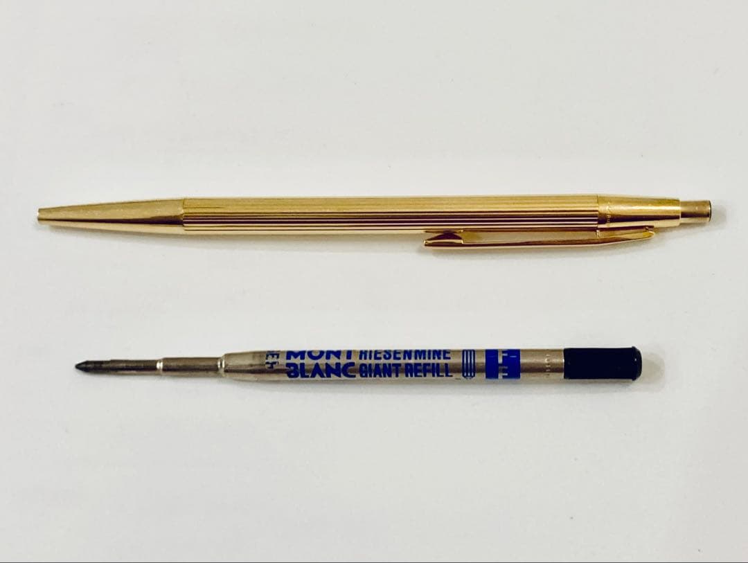 20金張り◆モンブラン高級ボールペン ゴールド MONTBLANC 1970s