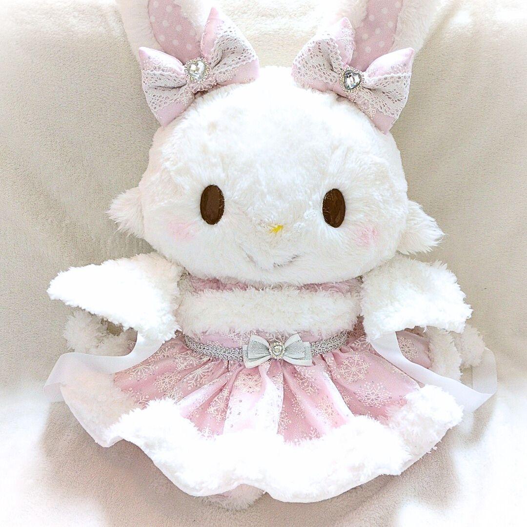 ウィッシュミーメルに着用可能なコスチューム　メルメルドール雪の結晶ピンク1451