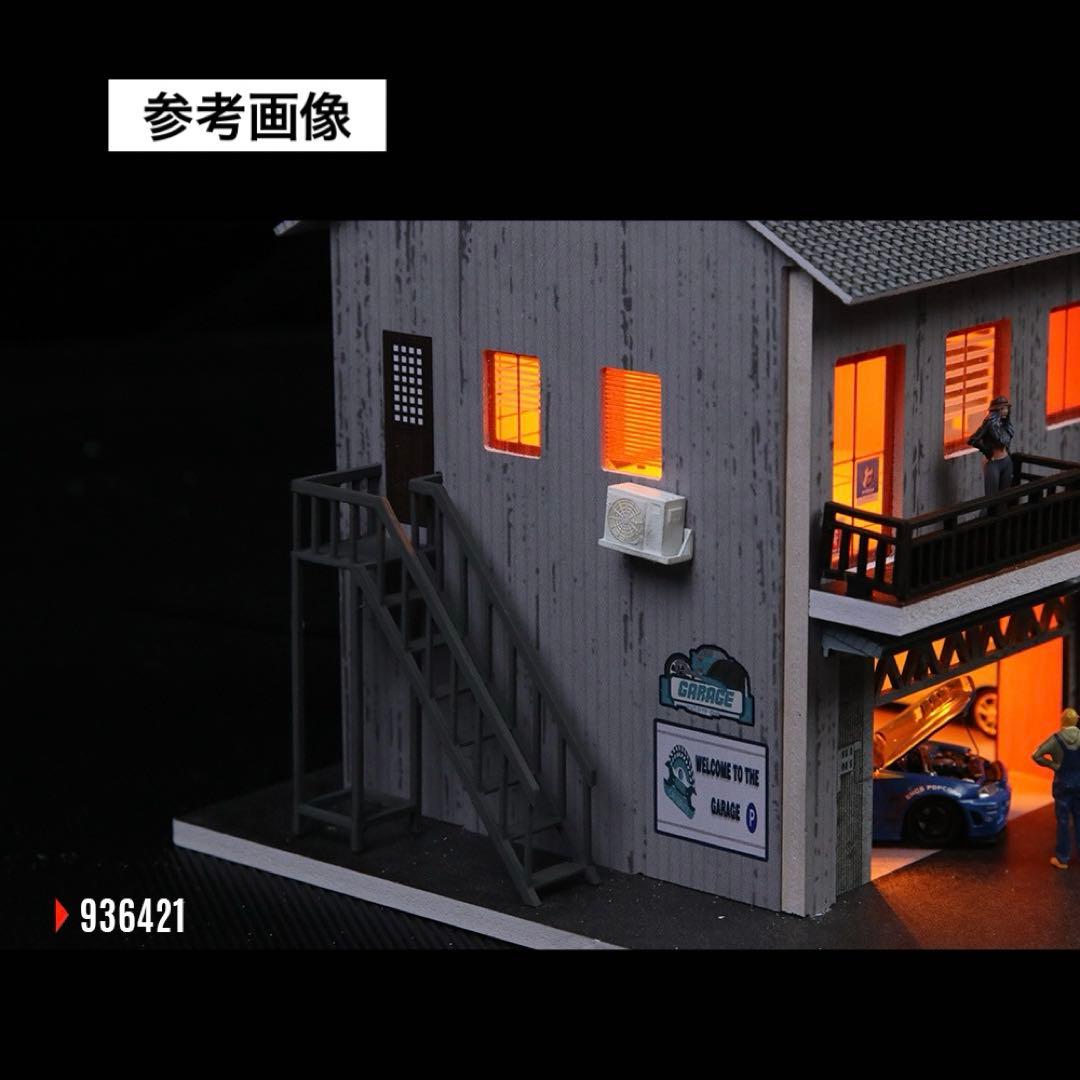 1/64 ガレージ　自動車修理　模型　moreart ホットウィール　115