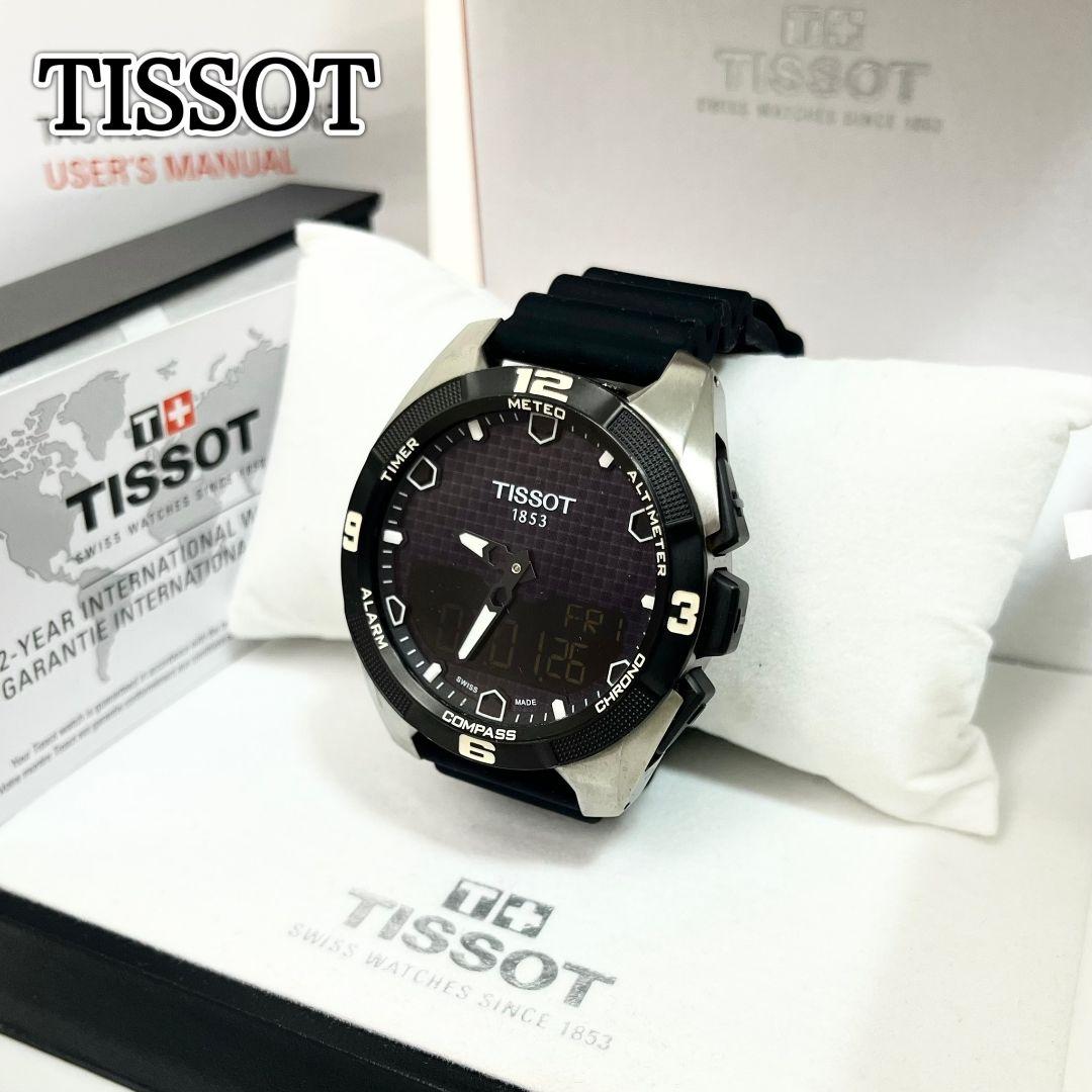 【稼働】 TISSOT T-TOUCH T091420A ソーラー 腕時計
