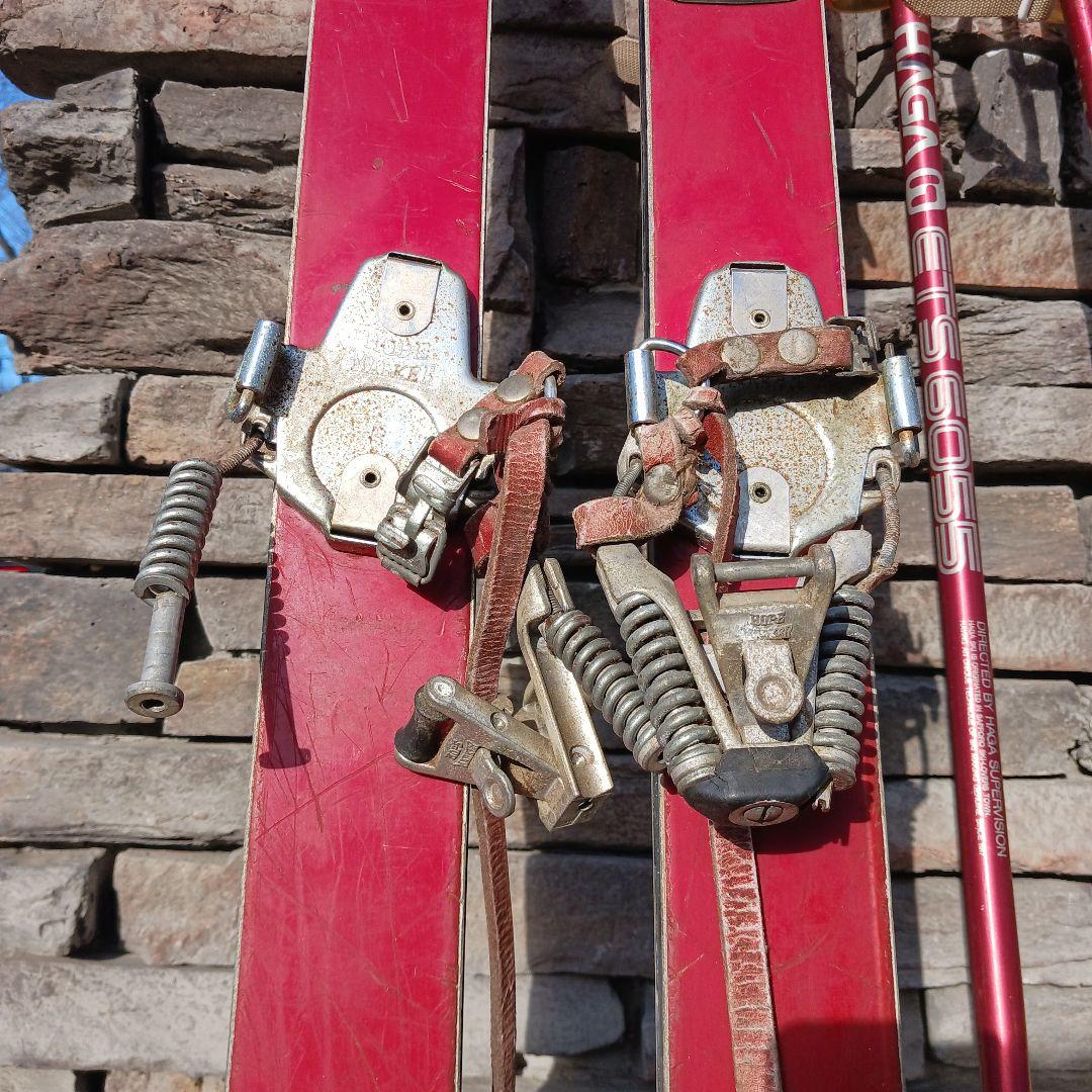 アンティーク　スキー・ストックセット　オガサカ　マーカー