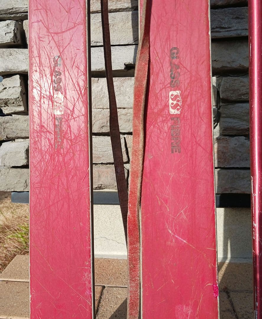 アンティーク　スキー・ストックセット　オガサカ　マーカー