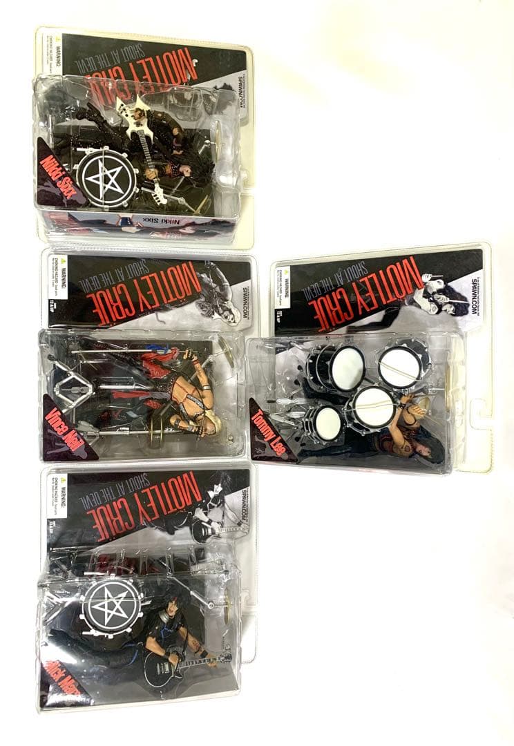 【全員揃い】【未使用】Motley Crue フィギュア　モトリークルー
