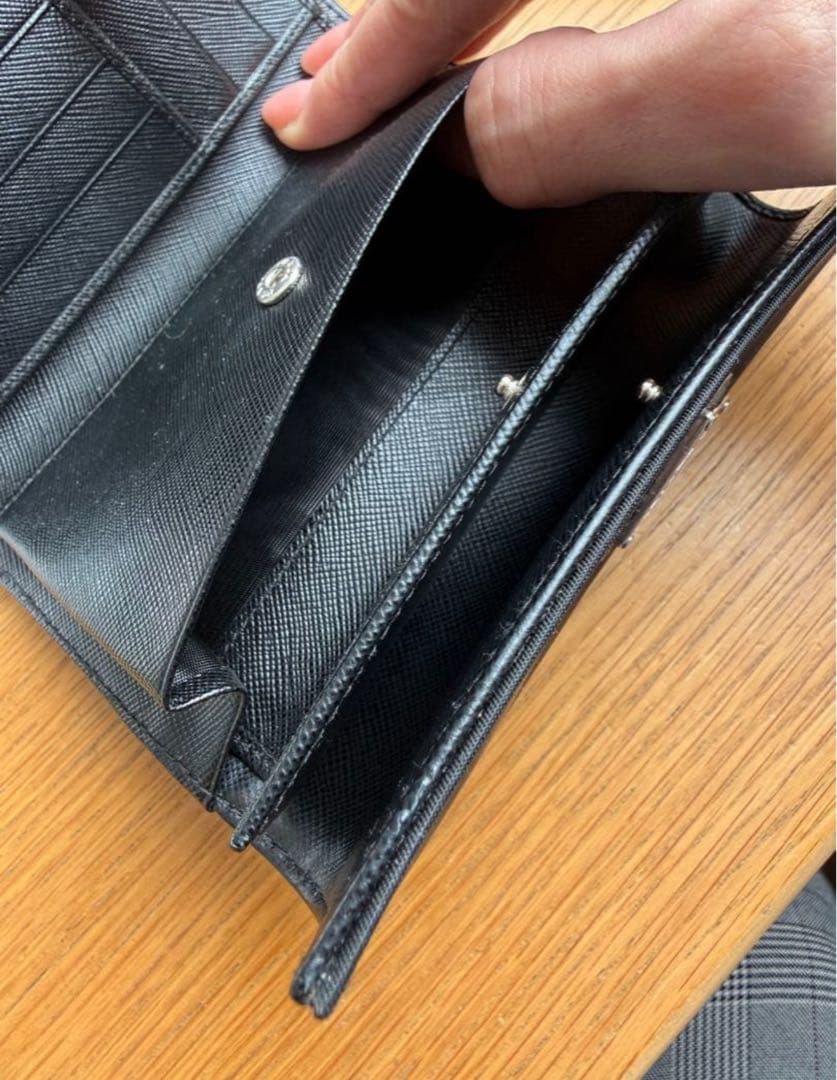 クロエ PRADA M510 Tessuto Nero 三つ折り財布