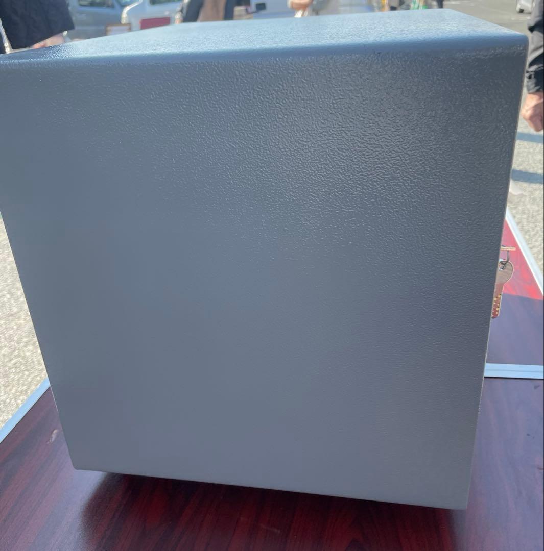 EIKOエーコー耐火金庫21.6Lシリンダー錠 指紋認証ダブルロックES-9FN