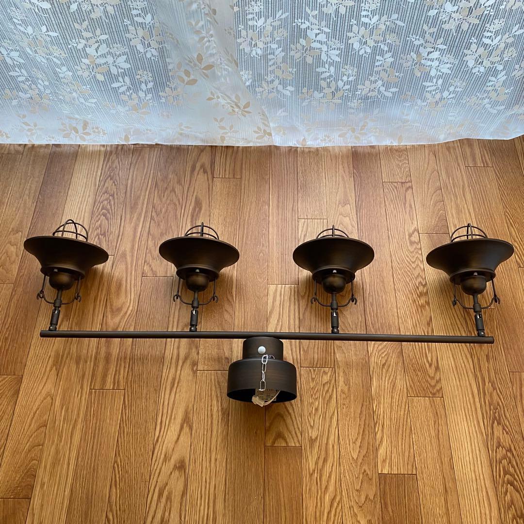 Ampoule RAUTA 4灯 シーリングライト バータイプ アイアン レトロ