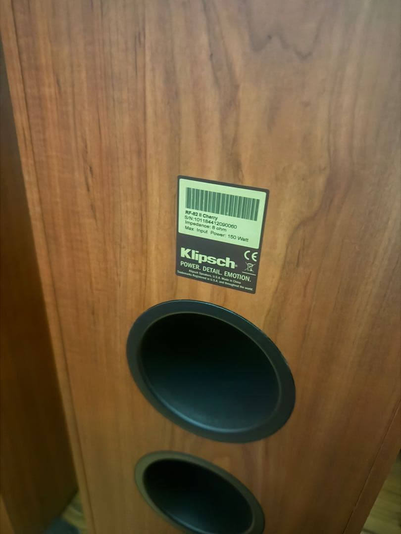Klipsch RF-82 II pair cherry 引取限定