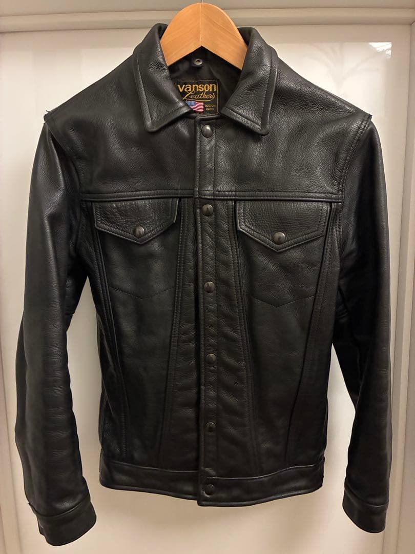 Vanson バンソン DJCB 3rd型 レザー ライダース ジャケット