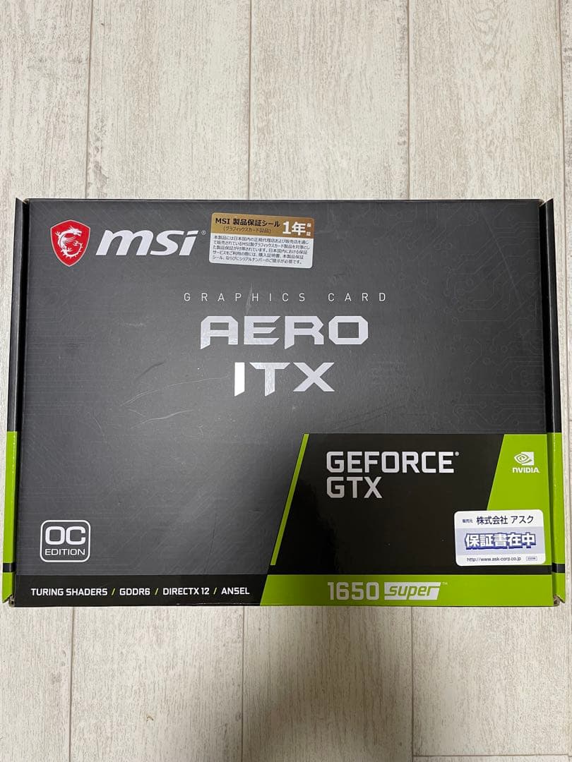 GEFORCE GTX1650 Super　GDDR6 4GB
